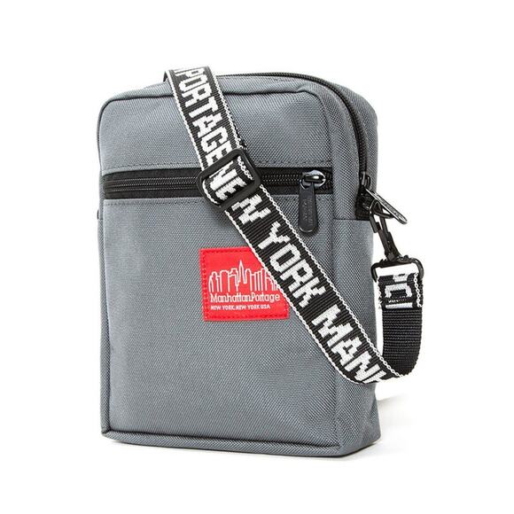 Manhattan Portage Emblem City Lights Small Bag Adjustable Strap Gray $45 New NWT - Picture 1 of 4